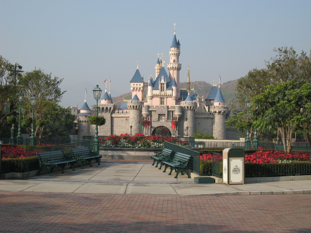 Disneyland Castle in Hong Kong