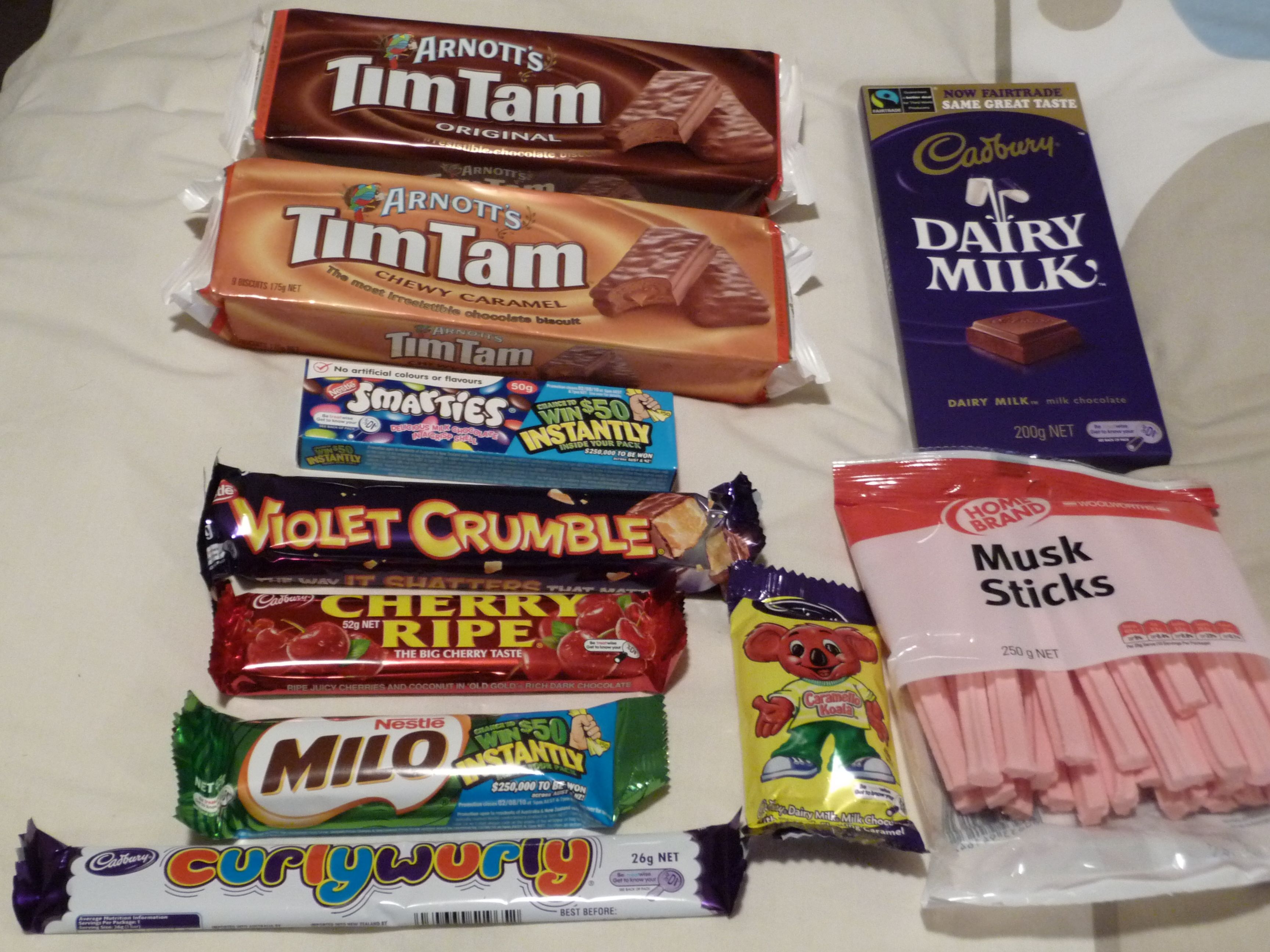 Assortment of Australian Goodies