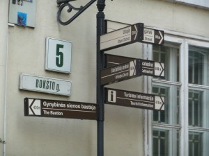 Vilnius Street Sign