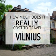 How Much Does It Cost To Travel Vilnius Budget