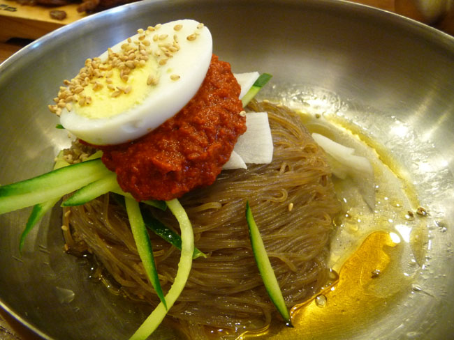 Bibim Naengmyong Or Superman Noodles - Eating in Korea