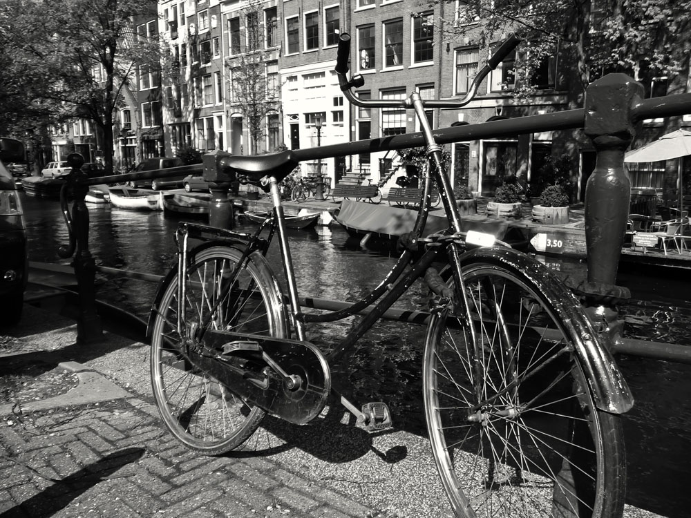 Iconically Amsterdam - Bike Next to A Canal