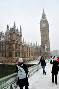 Snow in London