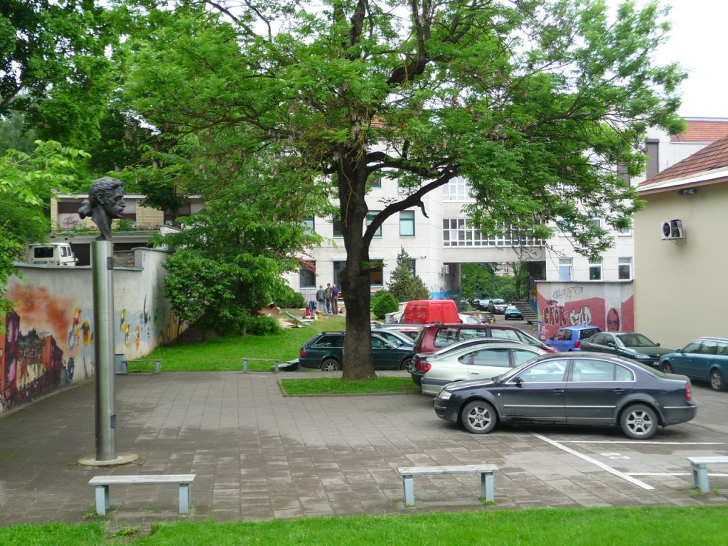 Frank Zappa Statue Car Park