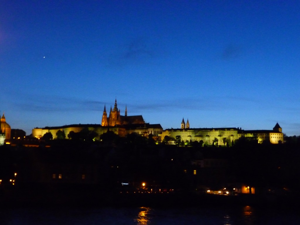 Prague Castle At Night